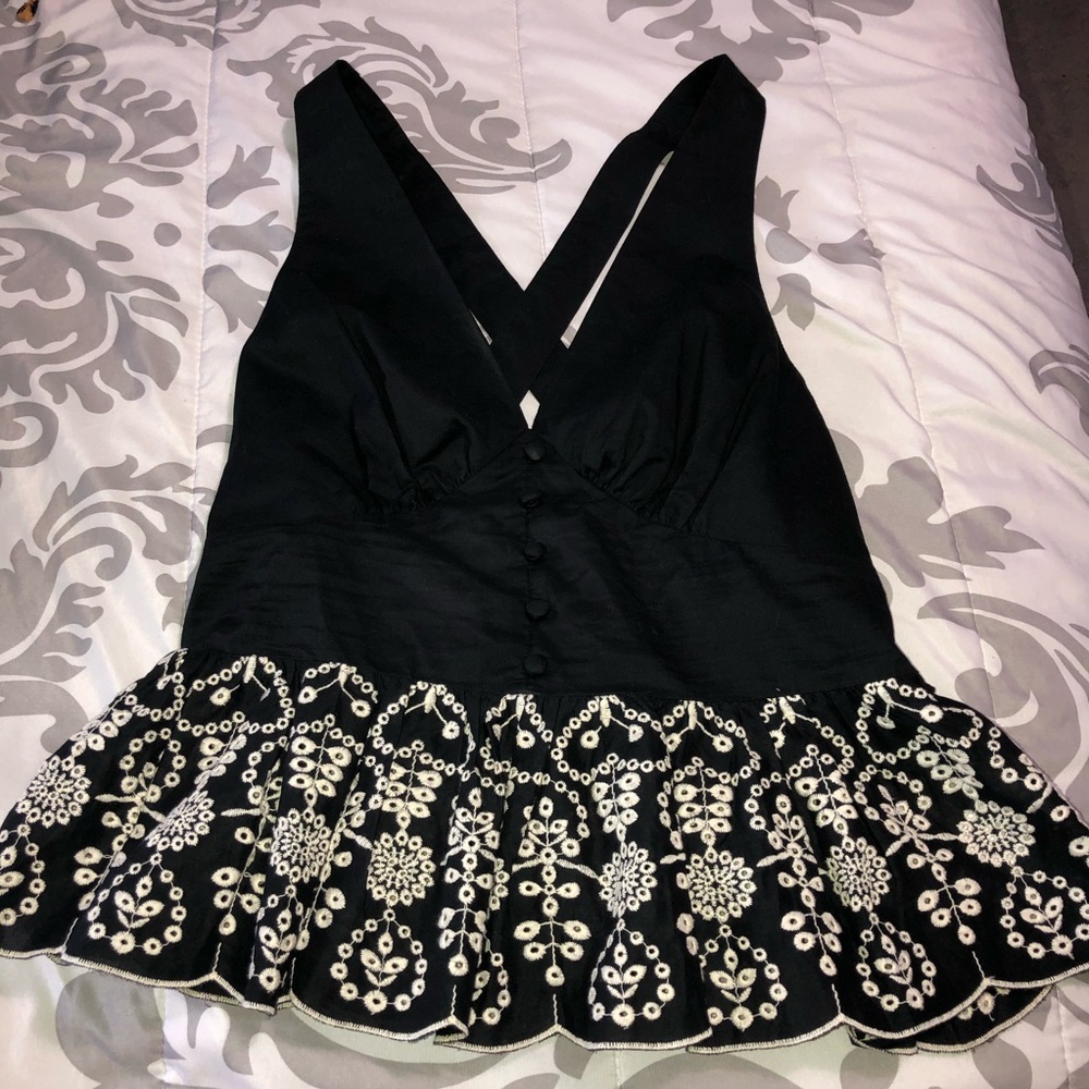 Express Black & White Tank Top